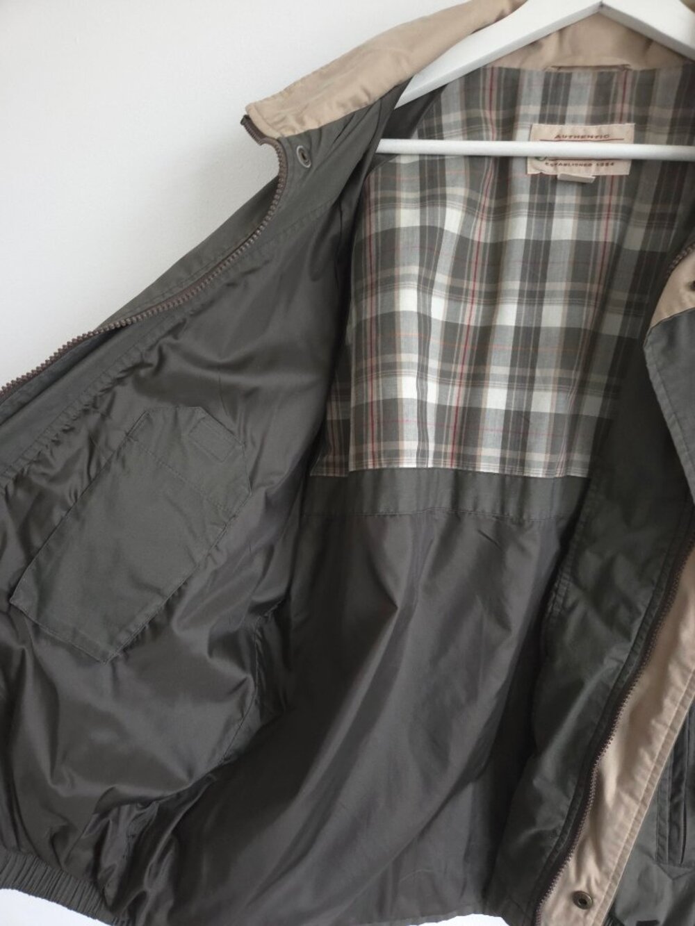 Vintage Retro Olive Green Lightweight Jacket - Picture 2 of 11